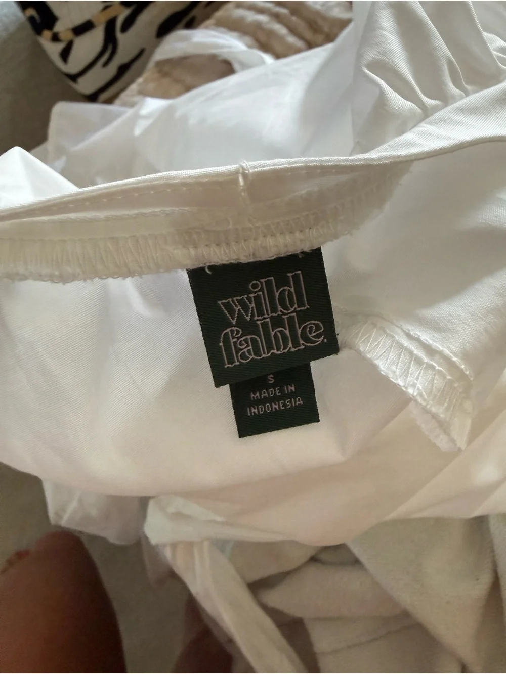 wild fable White Sleeveless A-Line Shower Curtain Style